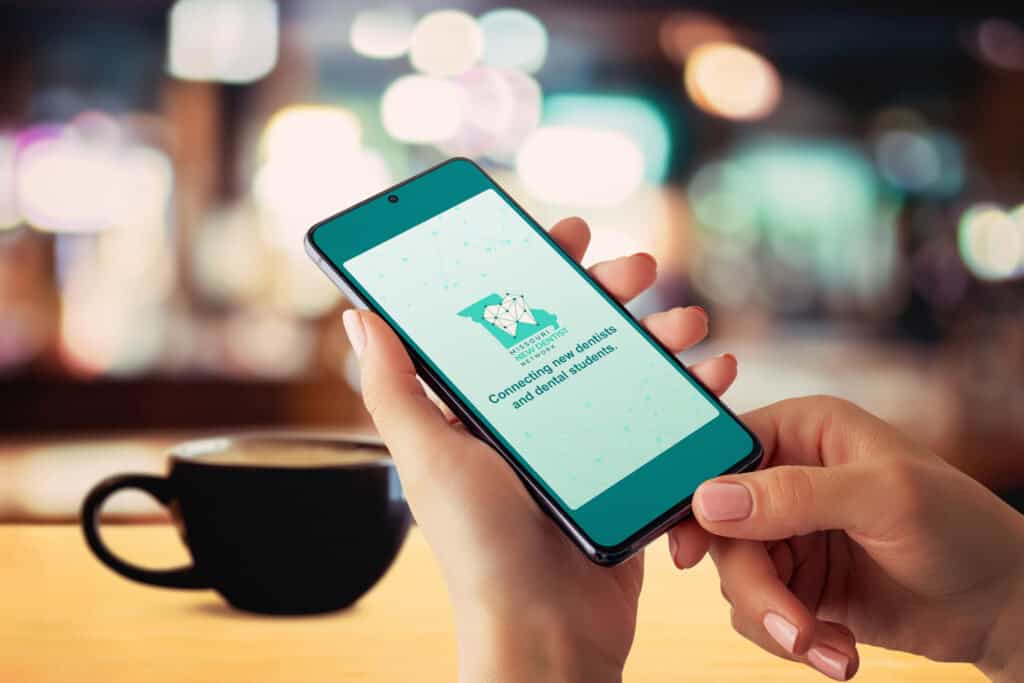 Phone mockup with an MDA social media post