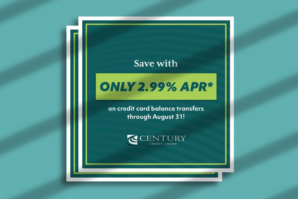 Mockup of a Century Credit Union social media post
