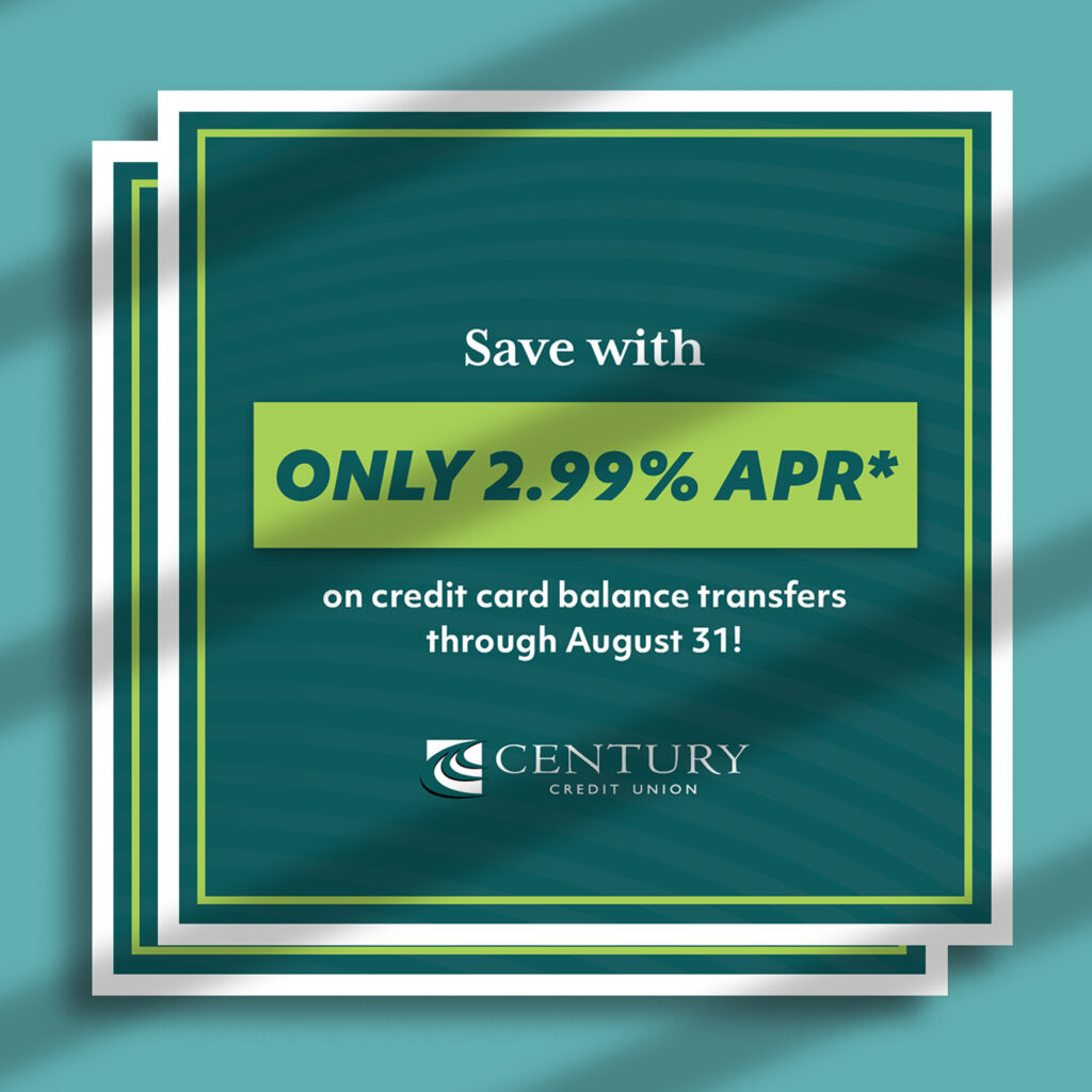 Mockup of a Century Credit Union social media post